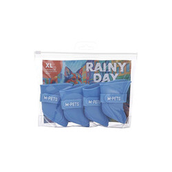 M-Pets Rainy Day Köpek Ayakkabısı Mavi XLarge 5,5x4,2 Cm - Thumbnail