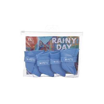 M-Pets Rainy Day Köpek Ayakkabısı Mavi XLarge 5,5x4,2 Cm 