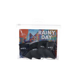 M-Pets Rainy Day Köpek Ayakkabısı Siyah Small 3x4 Cm - Thumbnail