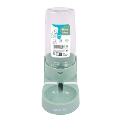 M-Pets Refresh Hazneli Kedi ve Köpek Su Kabı Yeşil 850 Ml 
