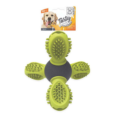 M-Pets Saturn Kauçuk Ödül Hazneli Köpek Oyuncağı Yeşil 14x13x12 Cm 