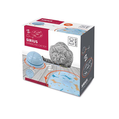 M-Pets Sirius İnteraktif Kedi Oyuncağı Mavi 18x18x9,5 Cm 