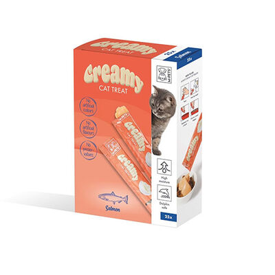 M-Pets Somonlu Krema Kedi Ödül Maması 25x15 Gr 