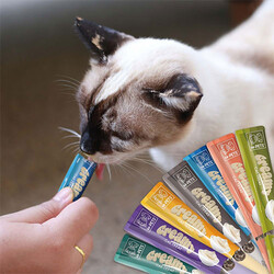 M-Pets Somonlu ve Biftekli Krema Kedi Ödül Maması 4x15 Gr - Thumbnail
