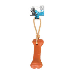 M-Pets - M-Pets Splash Bones Halatlı Köpek Oyuncağı Turuncu 43x8x5 Cm 