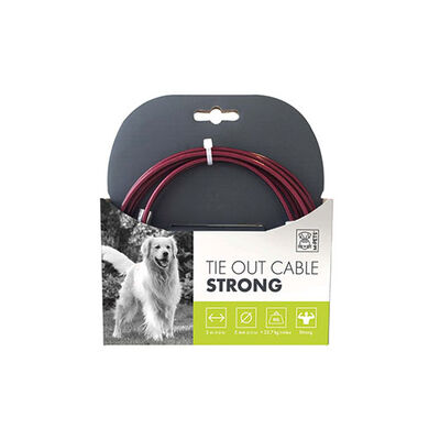 M-Pets Strong Bahçe Bağlama Halatı Kırmızı 3 M 