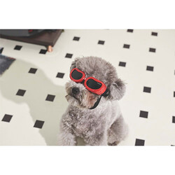 M-Pets Sunny Daytrip Köpek Gözlüğü Kırmızı 15,2x4,9 Cm - Thumbnail