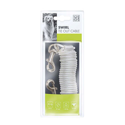 M-Pets - M-Pets Swirl Bahçe Bağlama Halatı 3,6 Mt 