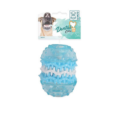 M-Pets Termoplastik Kauçuk Dental Köpek Diş Kaşıma Oyuncağı Medium 5,5x5,5x11,5 Cm 