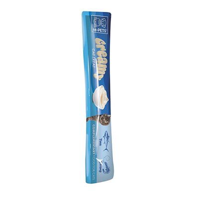 M-Pets Ton Balıklı ve Karidesli Krema Kedi Ödül Maması 4x15 Gr 