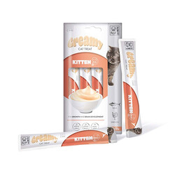 M-Pets Ton Balıklı ve Tavuklu Krema Yavru Kedi Ödül Maması 4x15 Gr - Thumbnail