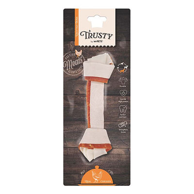 M-Pets Trusty Tavuklu Düğümlü Kemik Köpek Ödülü 85 Gr 20,3 Cm 