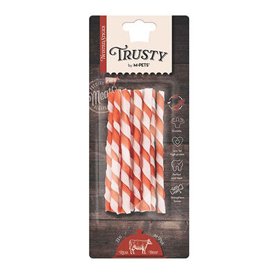 M-Pets Trusty Twisted Sticks Sığır Etli Köpek Ödül Çubuğu 10'lu 12,7 Cm 