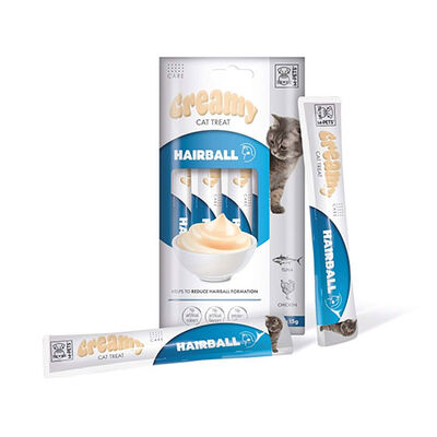 M-Pets Tüy Yumağı Önleyici Krema Kedi Ödül Maması 4x15 Gr 
