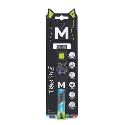 M-Pets Urban Style Dna Köpek Boyun Tasması Medium 30,5x50,8 Cm 