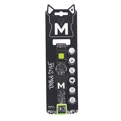 M-Pets - M-Pets Urban Style Freestyle Köpek Boyun Tasması Siyaz Beyaz Medium 30,5x50,8 Cm 