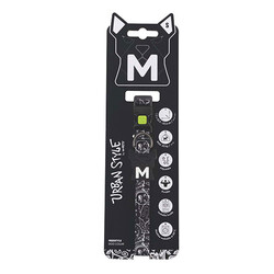 M-Pets - M-Pets Urban Style Freestyle Köpek Boyun Tasması Siyaz Beyaz Small 22,9x35,6 Cm 