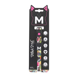 M-Pets - M-Pets Urban Style Graffiti Köpek Boyun Tasması Small 22,9x35,6 Cm 