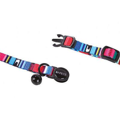M-PETS Urban Style Jazz Stripes Kedi Boyun Tasması 