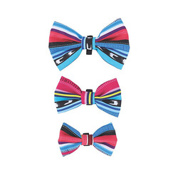 M-Pets Urban Style Jazz Stripes Kedi ve Köpek Papyonu Large - Thumbnail