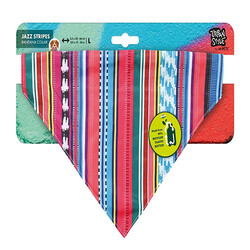 M-Pets - M-Pets Urban Style Jazz Stripes Köpek Bandanası Large 38x66 Cm 