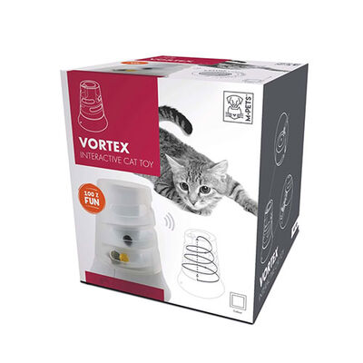 M-Pets Vortex İnteraktif Kedi Oyuncağı Beyaz 22x17,7 Cm 