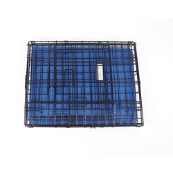 M-Pets Voyager 2 Kapılı Köpek Kafesi Medium Mavi 76x48x53 Cm - Thumbnail