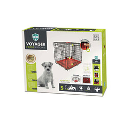 M-Pets - M-Pets Voyager 2 Kapılı Köpek Kafesi Small Kırmızı 61x46x48 Cm 