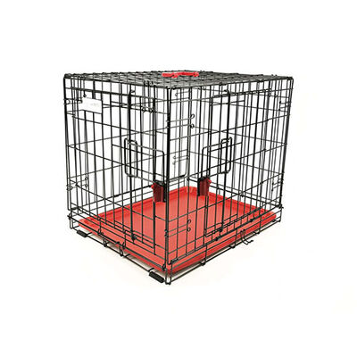 M-Pets Voyager 2 Kapılı Köpek Kafesi Small Kırmızı 61x46x48 Cm 