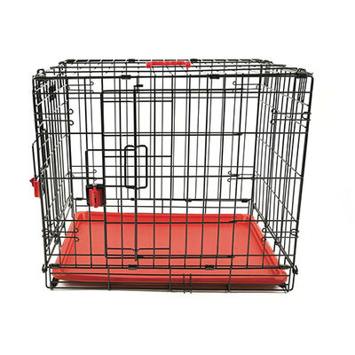 M-Pets Voyager 2 Kapılı Köpek Kafesi Small Kırmızı 61x46x48 Cm 