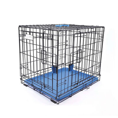 M-Pets Voyager 2 Kapılı Köpek Kafesi XLarge Mavi 106x71x76 Cm 