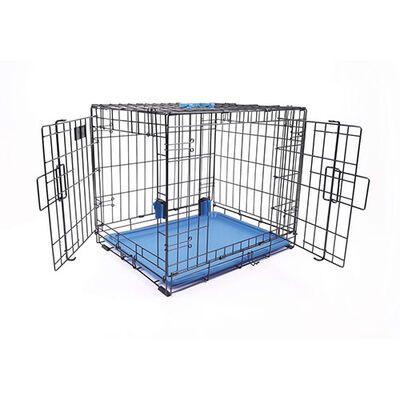 M-Pets Voyager 2 Kapılı Köpek Kafesi XXL Mavi 122x76x84 Cm 