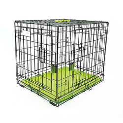 M-Pets Voyager 2 Kapılı Köpek Kafesi XXLarge Yeşil 122x76x84 Cm - Thumbnail