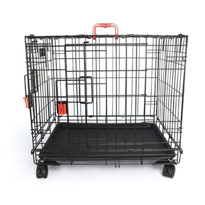 M-Pets Voyager Tekerlekli 2 Kapılı Köpek Kafesi Small Siyah 61x46x48 Cm 