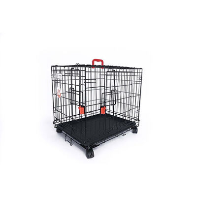 M-Pets Voyager Tekerlekli 2 Kapılı Köpek Kafesi XXLarge Siyah 122x76x84 Cm 