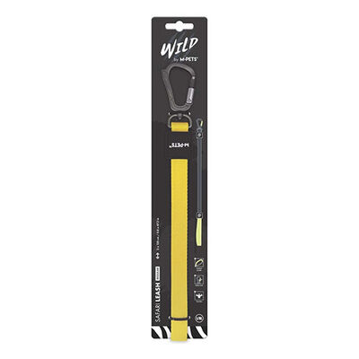 M-Pets Wild Safari Köpek Gezdirme Kayışı Sarı Large-XLarge 2x120 Cm 