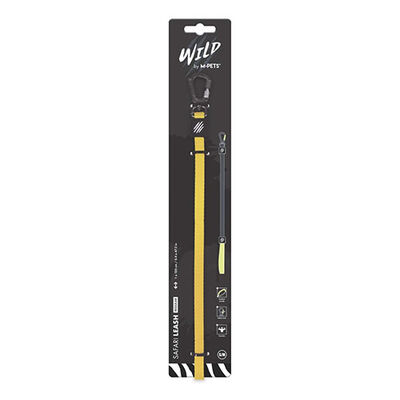 M-Pets Wild Safari Köpek Gezdirme Kayışı Sarı Small-Medium 1x120 Cm 