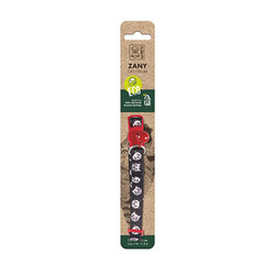 M-Pets - M-Pets Zany Zilli Kedi Boyun Tasması Kırmızı-Siyah 20-30 Cm 
