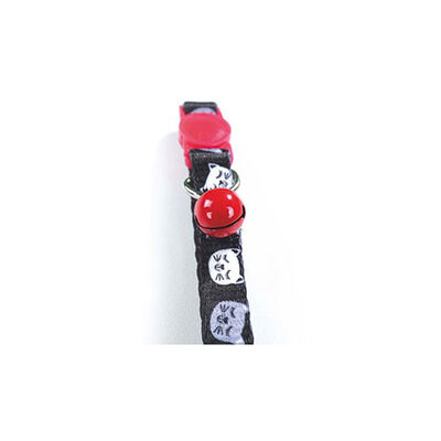 M-Pets Zany Zilli Kedi Boyun Tasması Kırmızı-Siyah 20-30 Cm 