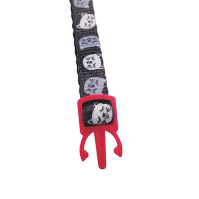 M-Pets Zany Zilli Kedi Boyun Tasması Kırmızı-Siyah 20-30 Cm 