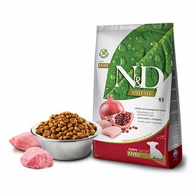 N&D Prime Tavuklu Narlı Küçük Irk Tahılsız Yavru Köpek Maması 2,5 Kg 