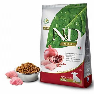 N&D Prime Tavuklu Narlı Küçük Irk Tahılsız Yavru Köpek Maması 7 Kg 