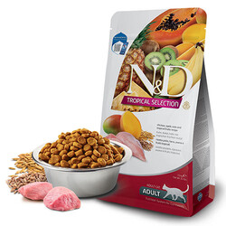 ND - N&D Tropical Selection Tavuklu ve Tropikal Meyveli Yetişkin Kedi Maması 1,5 Kg 