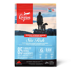 Orijen - Orijen Six Fish 6 Balıklı Tahılsız Köpek Maması Tüm Irk ve Yaşam Evreleri 11,4 Kg 