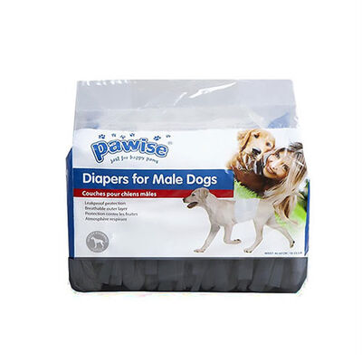 Pawise Erkek Köpek Çiş Pedi Large Siyah 12 Adet 