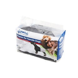 Pawise - Pawise Köpek Alt Bağlama Pedi Small Siyah 12 Adet 