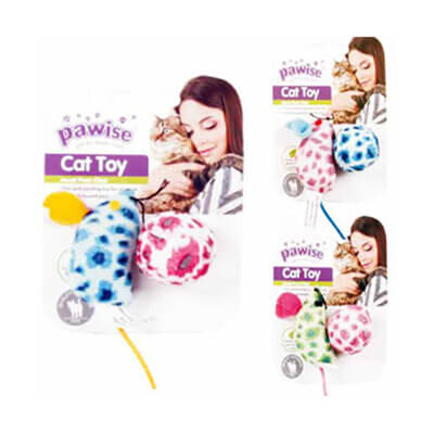 Pawise Kumaş Fare ve Top Kedi Oyuncağı