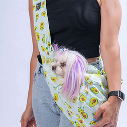 Pawstar - Pawstar Avocado Crossbody Küçük Irk Köpek Taşıma Çantası 50x15x20 Cm 