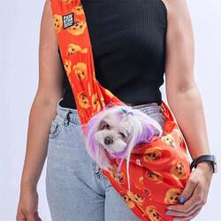 Pawstar - Pawstar Poodle Crossbody Küçük Irk Köpek Taşıma Çantası 50x15x20 Cm 