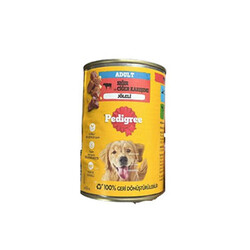 Pedigree - Pedigree Sığır Etli Yetişkin Köpek Konservesi 12 Adet 400 Gr 